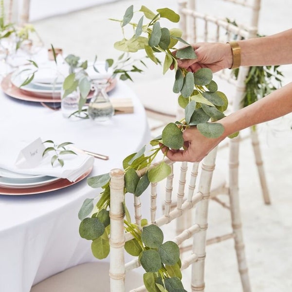 Eucalyptus Lights Garland, Wedding Garland, Rustic Wedding Decorations,  Leaf Garland, Eucalyptus Decorations, Eucalyptus Table Runner