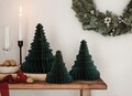 3 Green Christmas Tree Honeycomb Decorations, Christmas Decorations, Paper Christmas Decorations, Christmas Party Backdrop