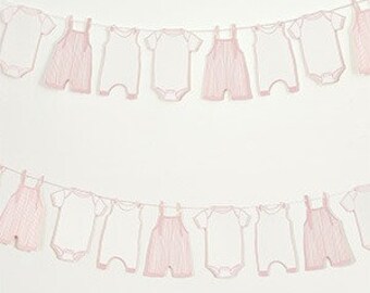 Pink Baby Shower Bunting, Baby Shower Bunting Decorations, New Baby Party, Girl Boy Baby Shower Decor, New Arrival