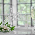Just Married Wedding Table Sign, Wedding Decorations, Wedding Table Signs, Wooden Wedding Decorations, Rustic Top Table Decor, Wedding Signs