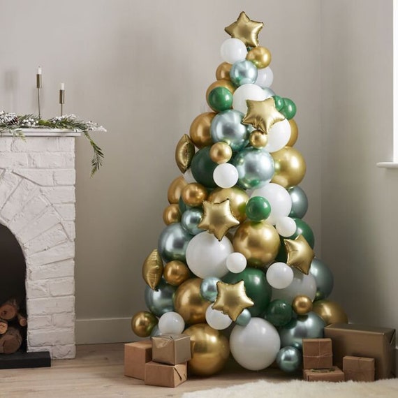 Sapin de Noël en ballons géant, décoration de Noël originale | CadoMaestro