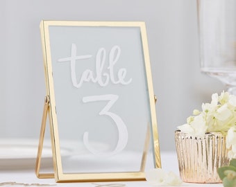 Gold Wedding Table Number Frame, Gold Photo Frame, Wedding Table Numbers, Party Decoration, Wedding Decor, Baby Shower Decor, Birthday Decor