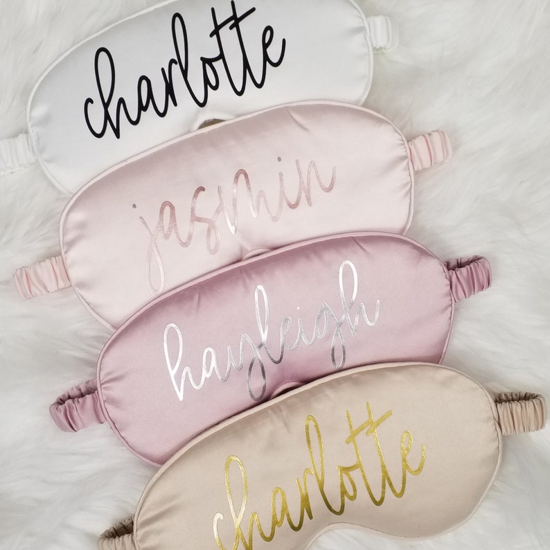 Custom Sleep Mask, Bride to Be Gift, Future Mrs Gift, Birthday Gift Sleep Mask, Bridal Shower Party Favors, Bachelorette Party Favors, image 10