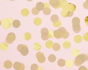 Gold Circle Confetti, Wedding Confetti, Gold Birthday Confetti, Engagement Party Confetti, Anniversary Party Table Confetti, Party Confetti