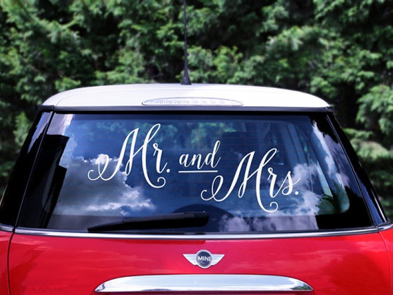 Autosticker Mr & Mrs online kaufen