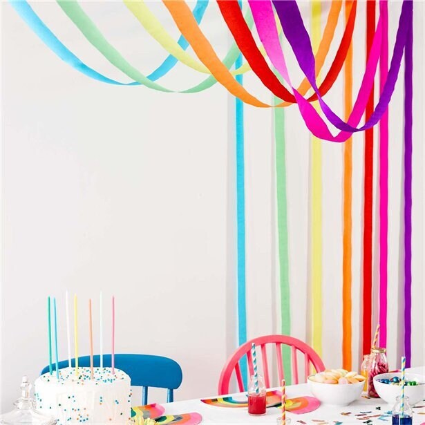 Rainbow Birthday Party Decorations, Rainbow Party Supplies, Bright