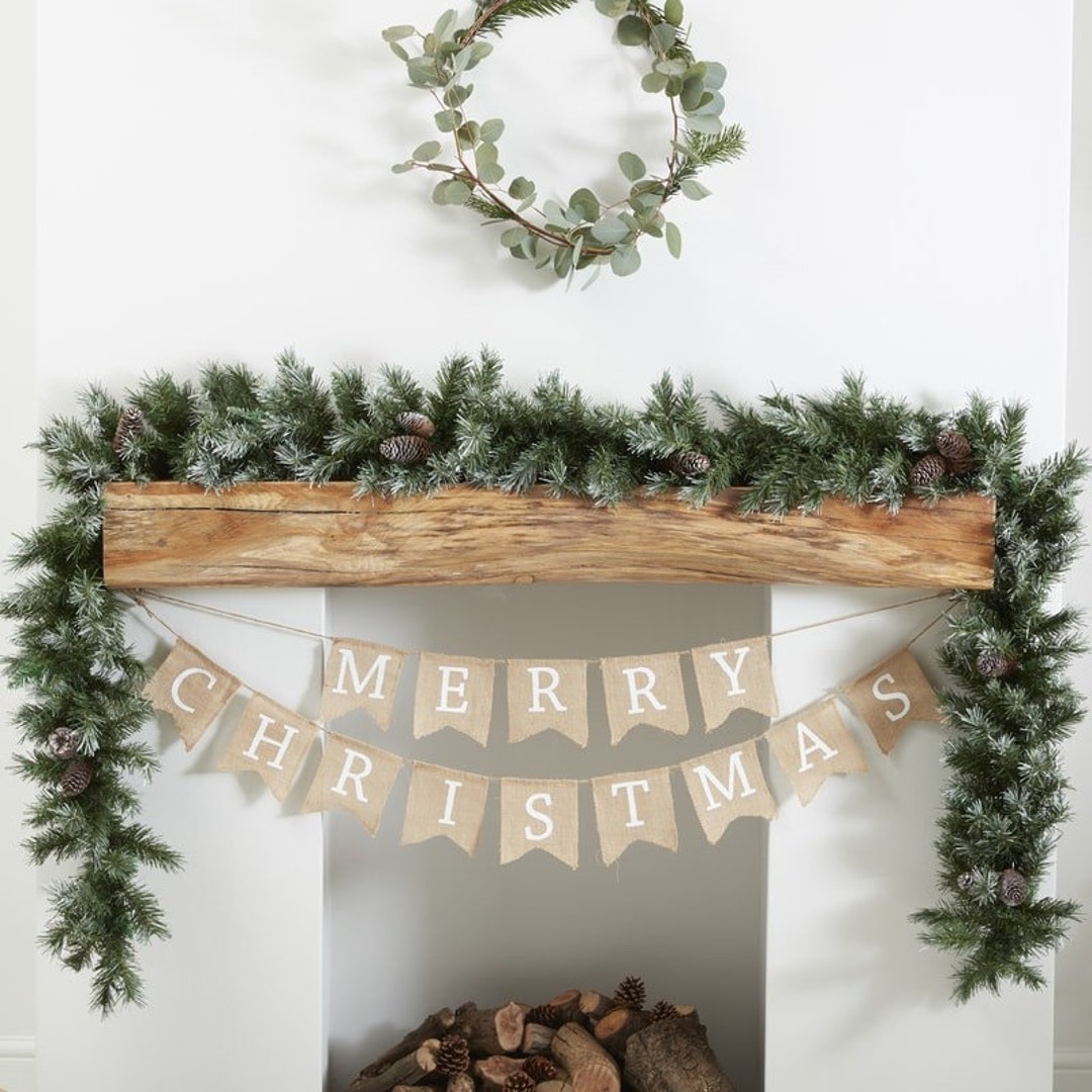 Christmas Foliage Garland, Rustic Christmas Garlands, Christmas