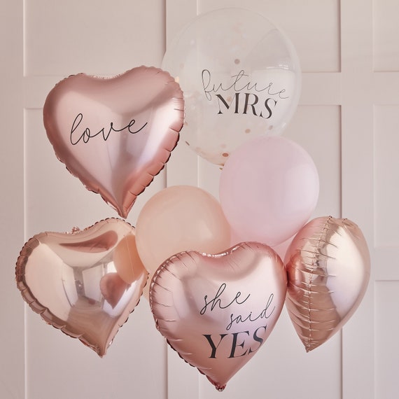 Rose Gold Hen Party Balloons Bridal Shower Balloon Party