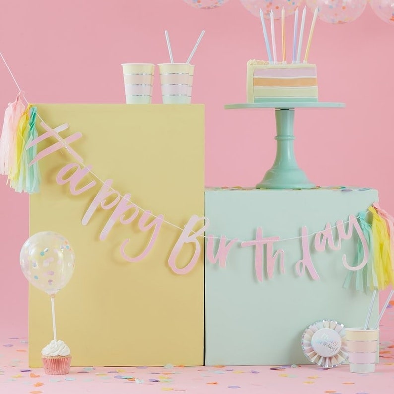 Neutral Baby Shower Birthday Party Balloons Tea Party Wedding Decor Hen Party Balloon Garlands 24 Rainbow Confetti Linking Balloons