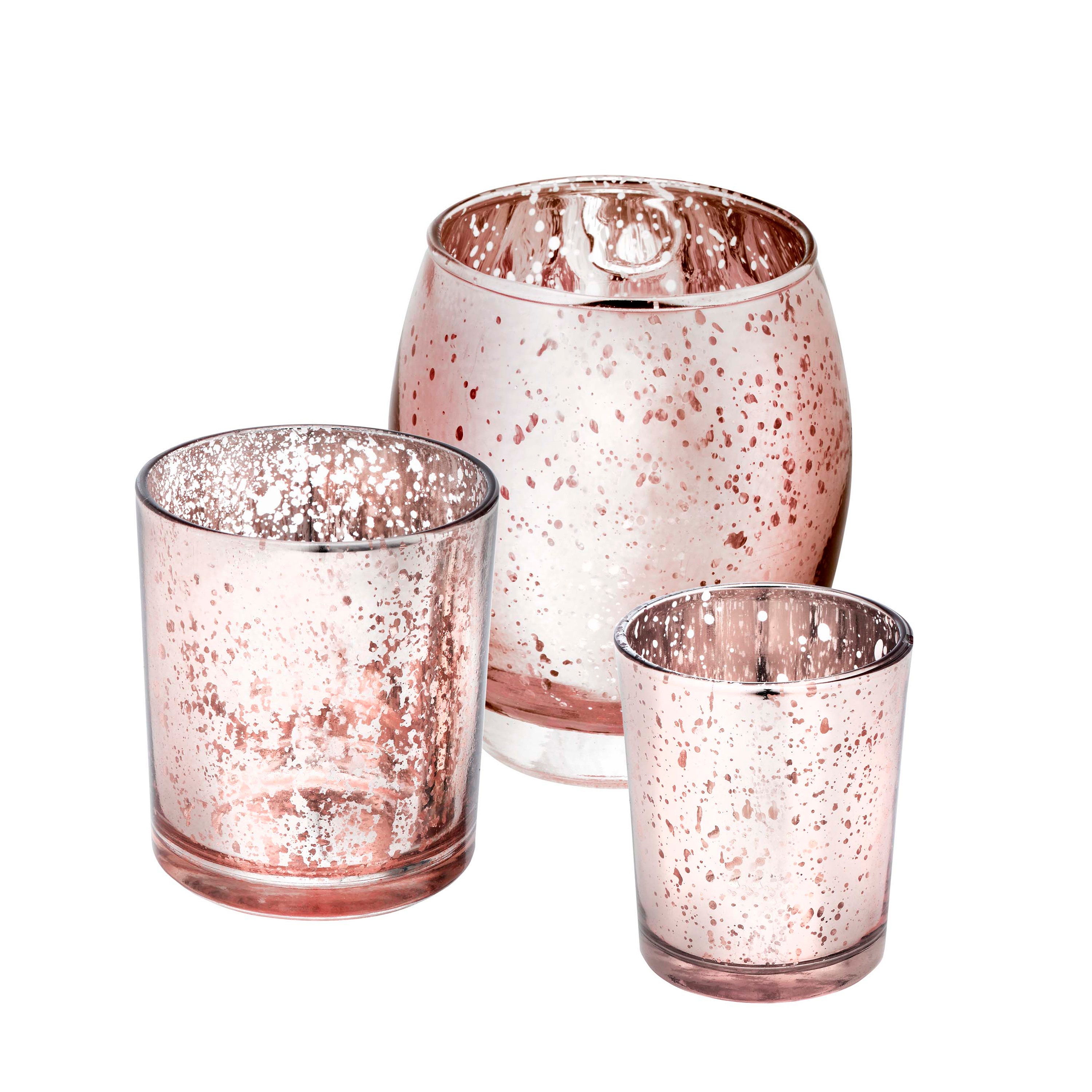 10 Rose Pink Glass Tealight Votive Candle Holder Wedding Party Table Event Decor 