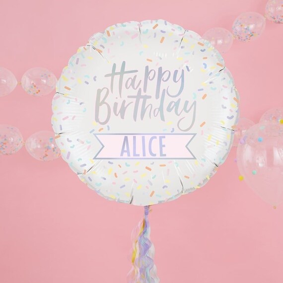 personalised 1st birthday balloons