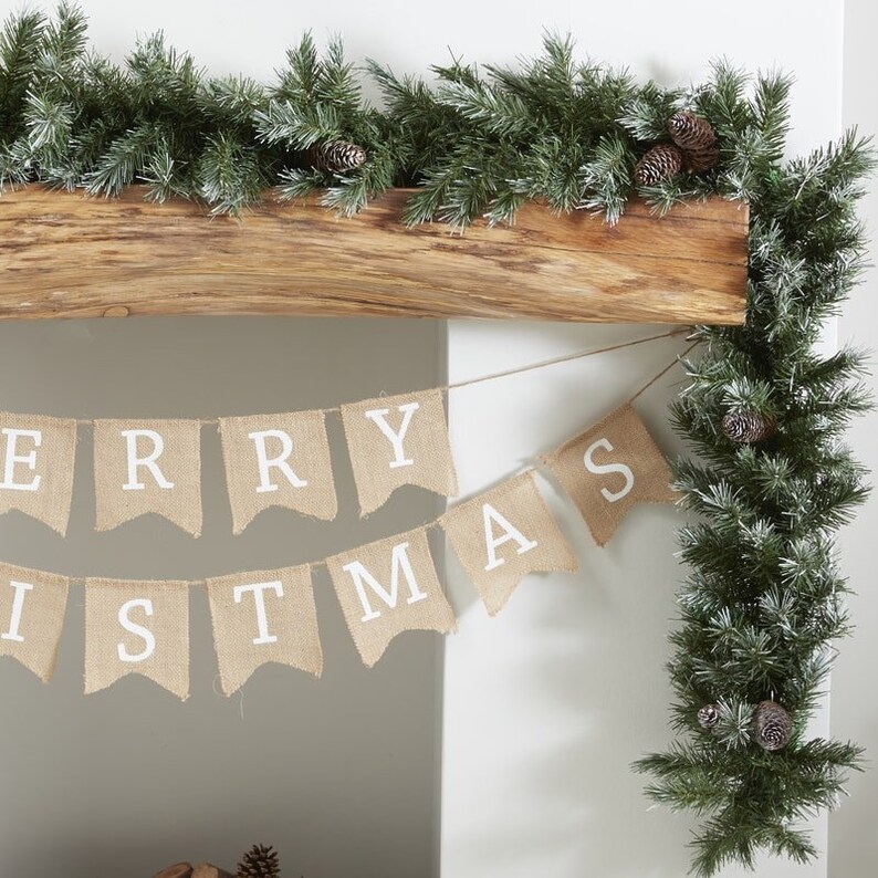 Christmas Foliage Garland Rustic Christmas Garlands Etsy Canada