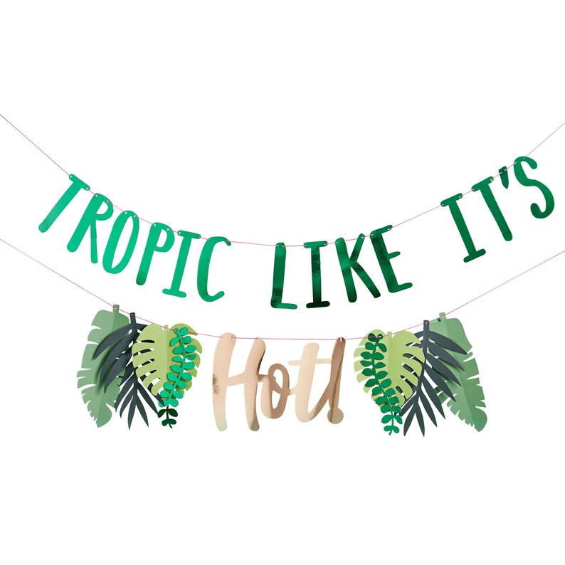 Birthday Party Decorations Wedding Decorations Tropical Party Tropical Party Garland Tropical Party Decorations Baby Shower Decorations