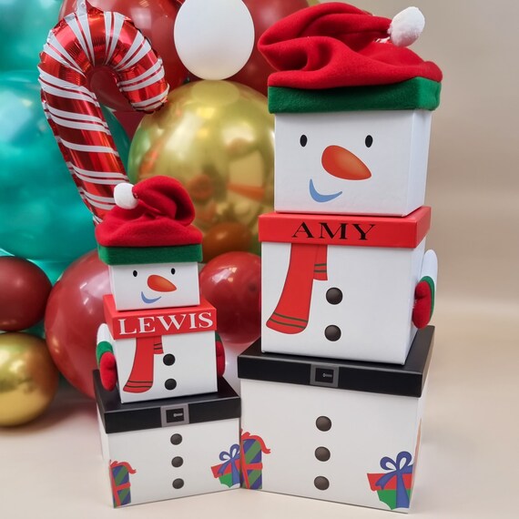 Snowman hat cookie or gift boxes made with Dollar Tree items. : r/crafts