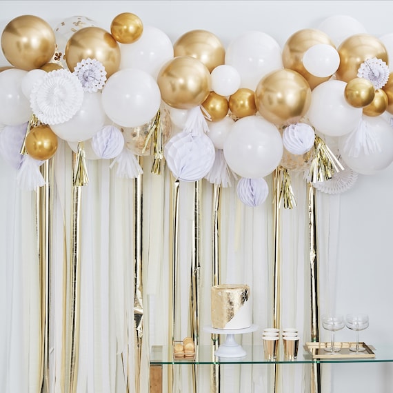 compensar usted está Fabricante 5 globos de aniversario decoraciones de fiesta de - Etsy México