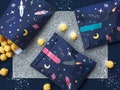 6 Space Party Bags, Birthday Party, Rocket Birthday Party Decorations, 1st Birthday Party, Children's Party, Kid's Party