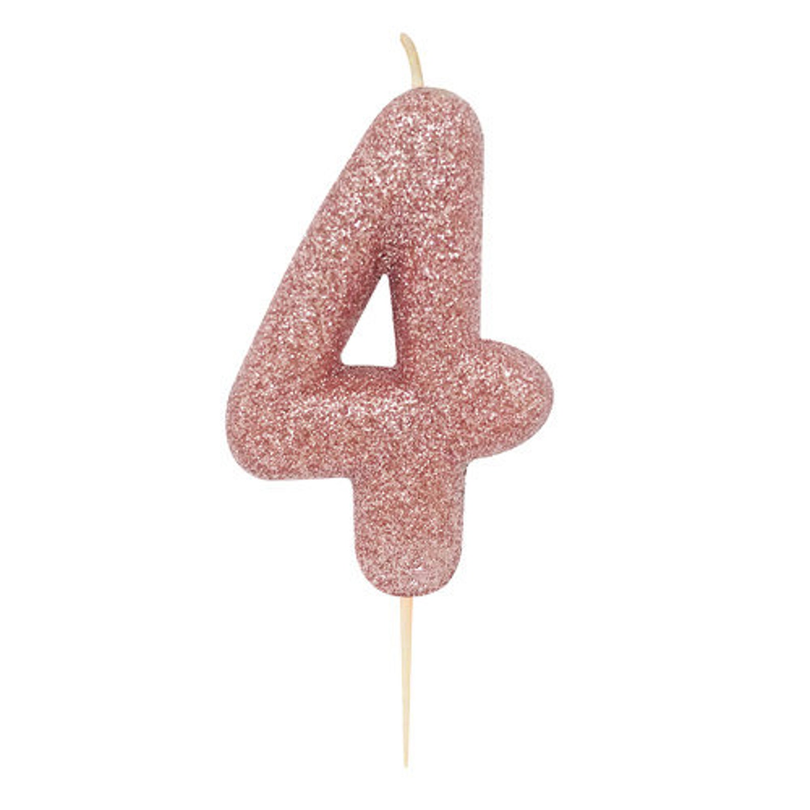 Number 1 Rose Gold Glitter Candle 1st Birthday Candles - Etsy