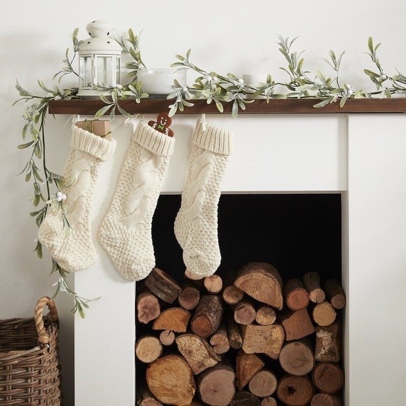 Christmas Mistletoe Garland Christmas Garlands Festive Etsy