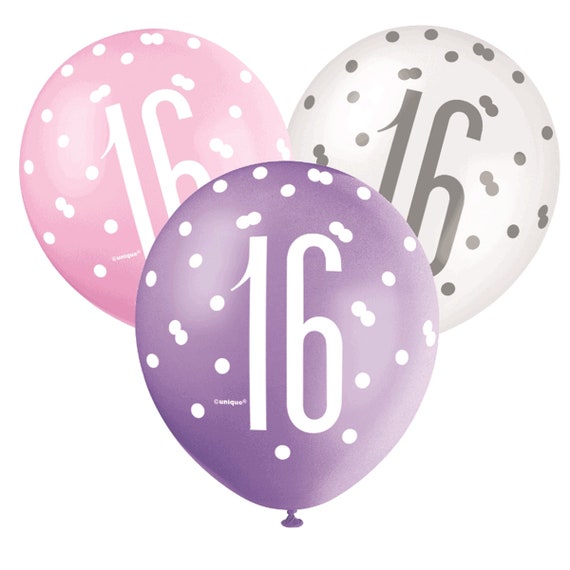 girly birthday balloons
