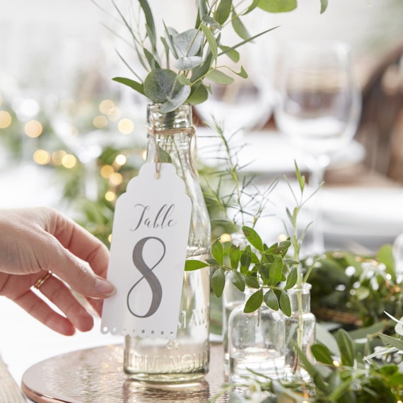 Wedding Table Numbers 1 12 Rustic Wedding Table Etsy