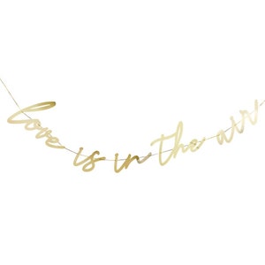 Gold Love is in the Air Banner Gold Love is in the Air - Etsy UK