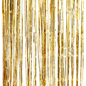 Gold Foil Fringe Curtain Decoration, Photo Booth Backdrop, Birthday Photo Backdrop, Wedding Photo backdrop, Festive Backdrop image 2