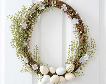 Easter Egg Foliage Twig Easter Wreath, Easter Door Decorations, Easter Party Supplies, Spring Decorations, Easter Wreath