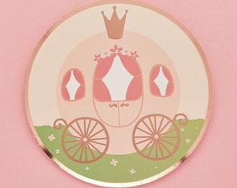 8 Princess Castle Party Plates, Birthday Party Castle Plates, Girls Birthday Party Decorations, 1st Birthday Party Tableware, Unicorn Party