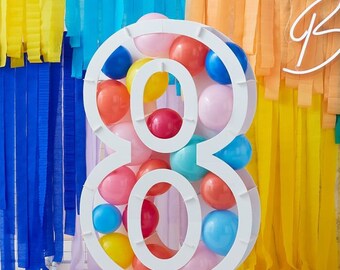 Decorazione per festa di compleanno numero 8 in palloncino in oro rosa,  centrotavola per palloncini per festa di compleanno, decorazioni per feste  -  Italia