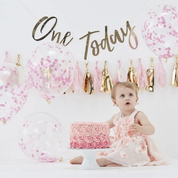 First birthday baby girl decoration ideas, First birthday theme for baby  girl