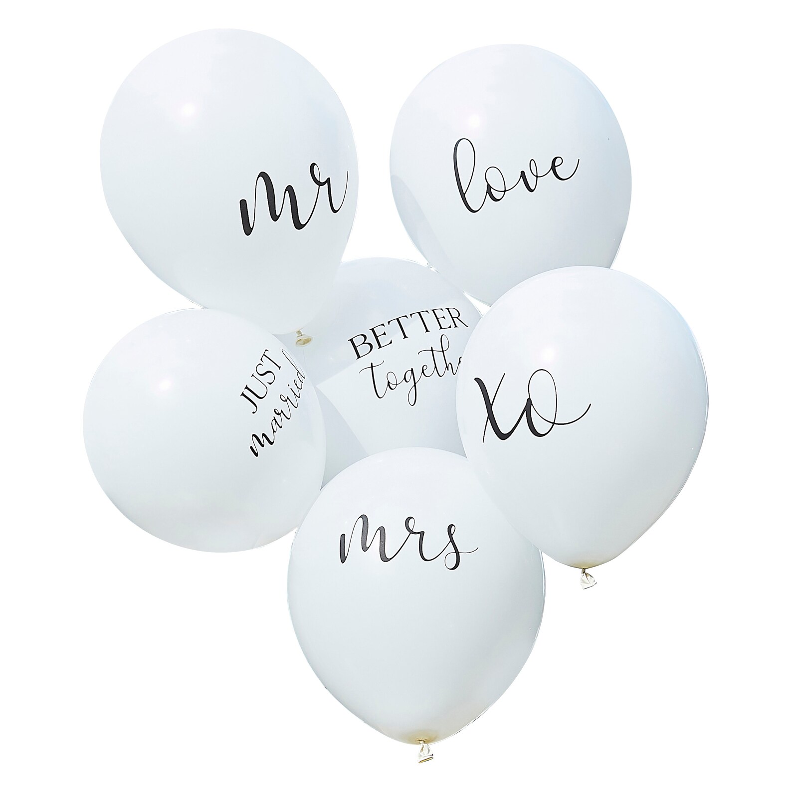Mr Mrs Just Married Balloons Wedding Balloons Wedding Etsy UK