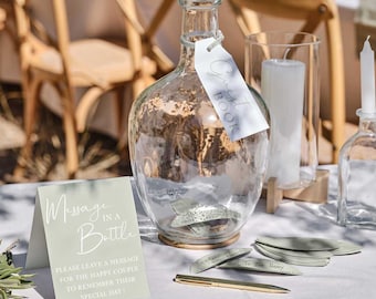 Message in a Bottle Wedding Guest Book, Alternative Guest Book, Wedding Guest Book, Wedding Advice, Message in a Bottle We