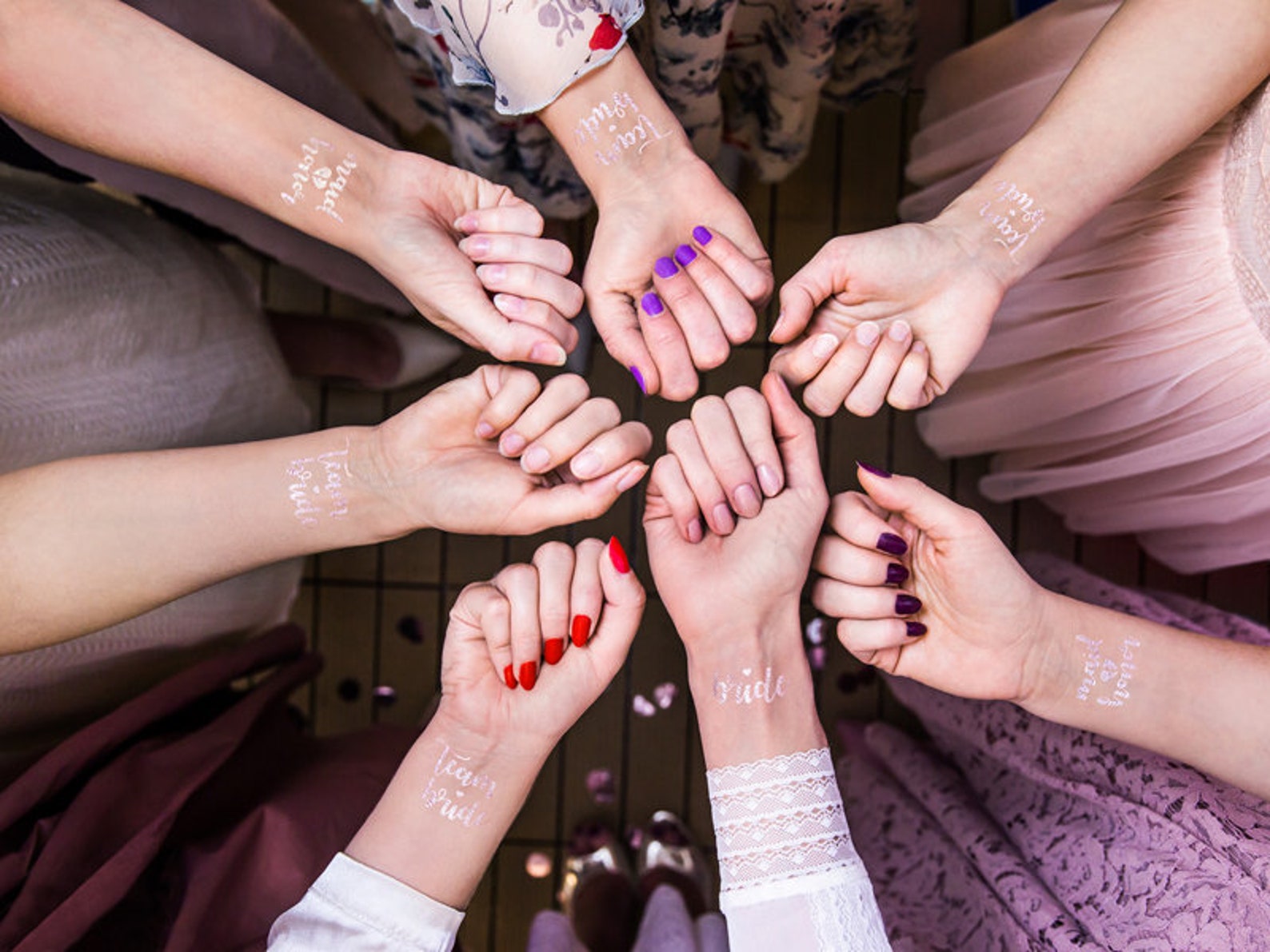 1 Rose Gold Hen Party Bride Tattoo Rose Gold Temporary Etsy UK