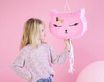 14 Inch Cat Pinata, Party Games, Baby Shower Gifts, Birthday Gifts, Party Decorations, Girls Birthday Party Decorations