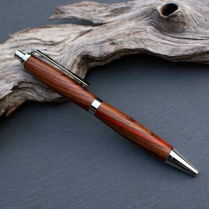 Handcrafted Bloodwood Wood Click Ball Point Pen