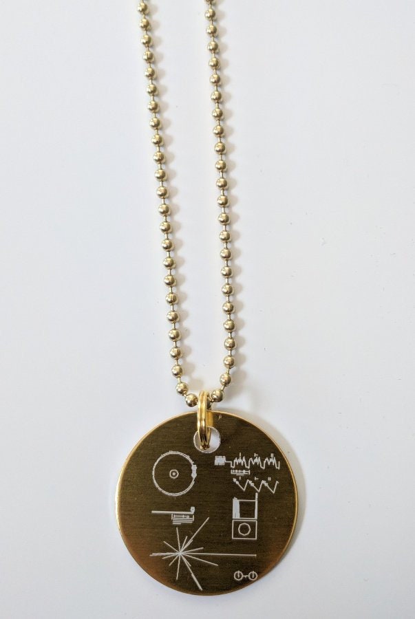 SUPAC Music Record Pendant Necklace - Vintage Vinyl Record Jewelry For Men & Women