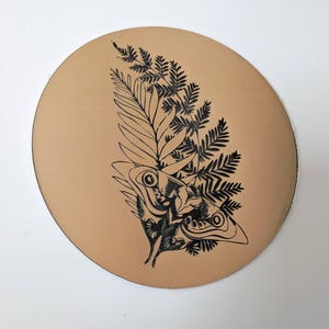 The Last of Us sticker, metallic gold. Ellie's tattoo from TLOU2, laser engraved. Great for laptops or notebooks TLOU inspired. image 3