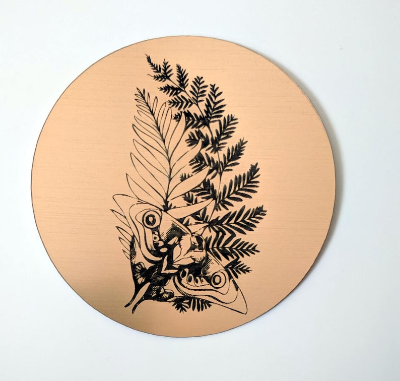 The Last of Us sticker, metallic gold. Ellie's tattoo from TLOU2, laser engraved. Great for laptops or notebooks TLOU inspired. image 4