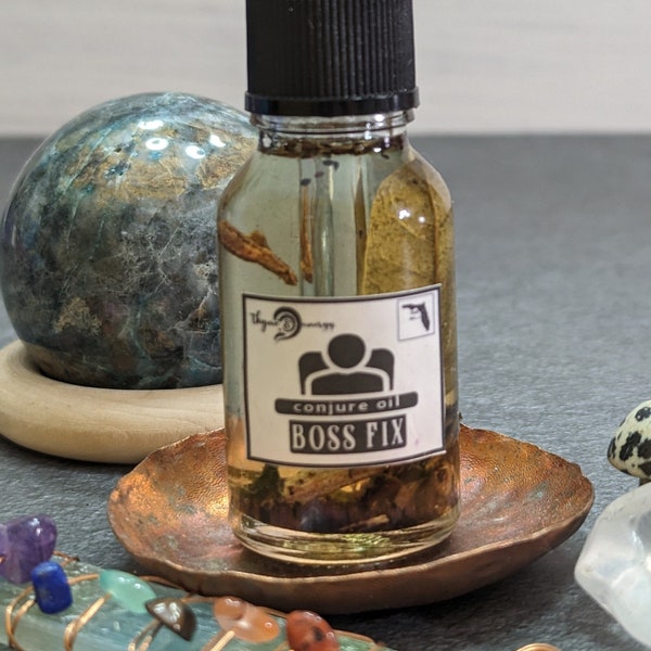 Boss Fix Oil - Hoodoo, Conjure, Rootwork, Witchcraft, Employment, Pagan, Magick