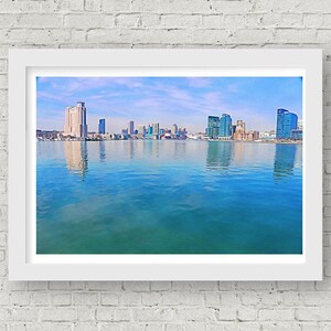 Baltimore Photography Inner Harbor Digital Art Print 8x10 11x14 16x20