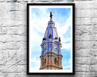 Philadelphia City Hall Digital Art Print wall art home decor