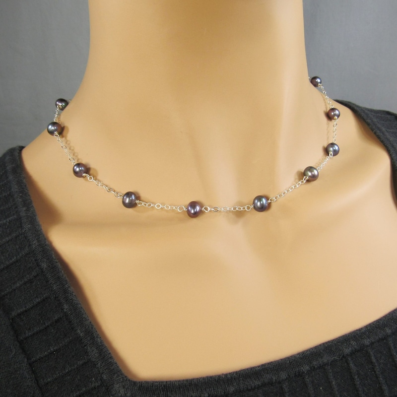 Black Pearl Necklace Etsy — free download