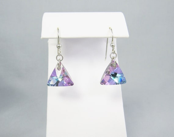 Crystal prism earrings deals
