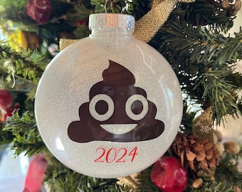 Funny Ornament, Ornament Funny, Poop Emoji, Funny Poop Emoji, Poop Ornament, Ornament Poop, Poop Christmas Ornament, Poop Funny Ornament