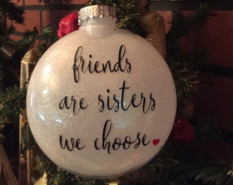 Friend Ornament Gift, Friend Ornament, Best Friend Christmas Gift, Friend Christmas Ornaments