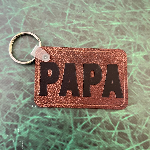 Papa Keychain,Papa Keychain Gift, Papa Keychain Fathers Day Gift, Fathers Day Papa Gift