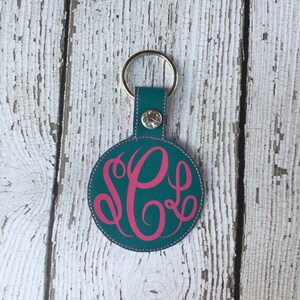 Monogram Keychain, Keychain Monogram, Monogram Keychain Gift For Her, Birthday Christmas Monogram Gift For Her