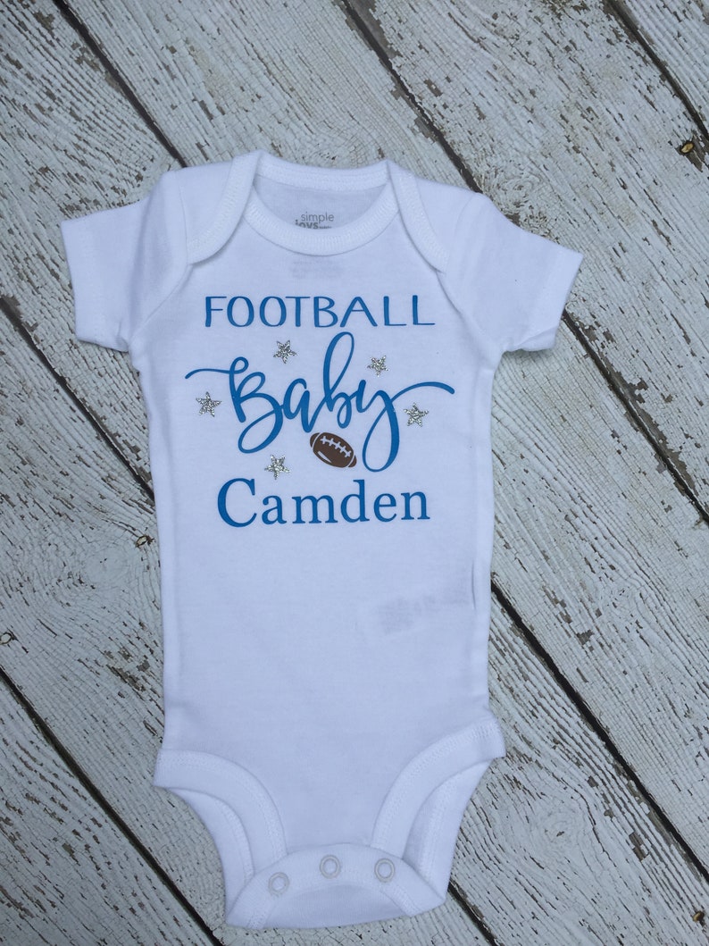 Football Personalized Baby Outfit Baby Personalized Football Outfit Personalized Baby Football Outfit Football Baby Personalized Outfit