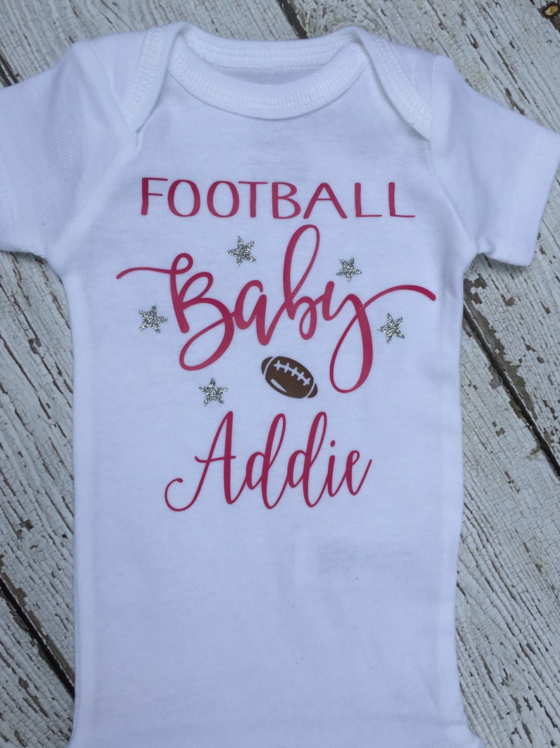 Football Personalized Baby Outfit Baby Personalized Football Outfit Personalized Baby Football Outfit Football Baby Personalized Outfit