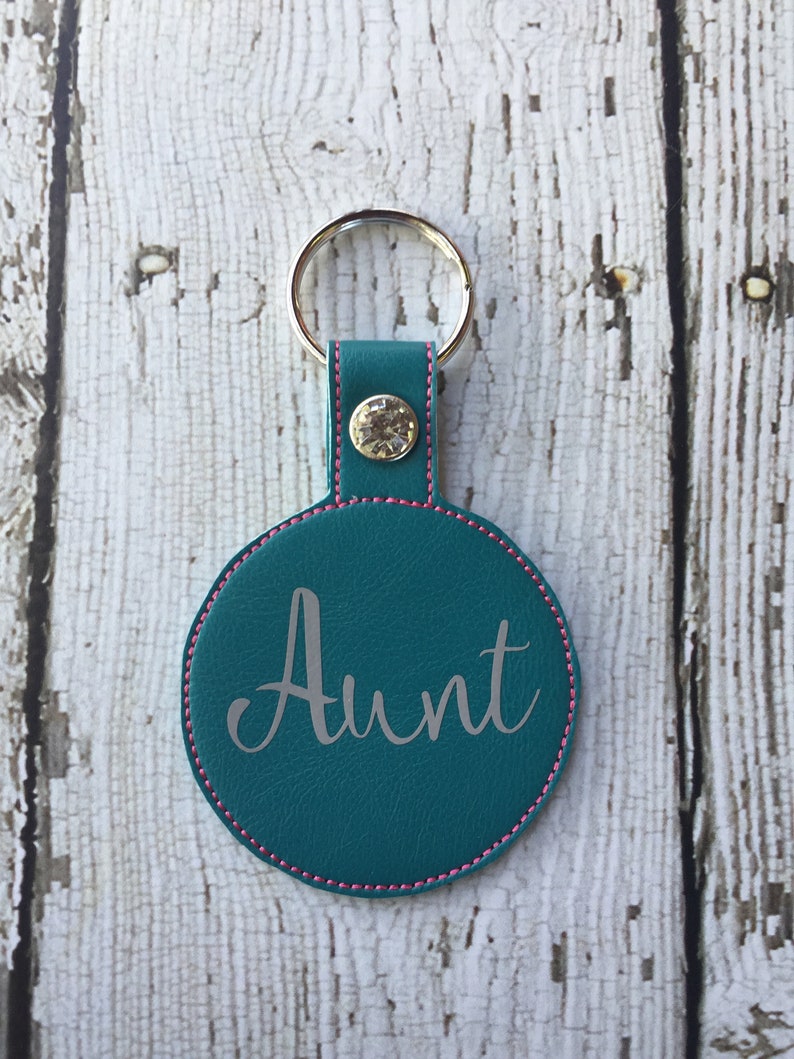 Personalized Aunt Keychain, Aunt Personalized Keychain, Keychain Personalized Aunt, Aunt Personalized Gift, Aunt Birthday Christmas Gift image 2